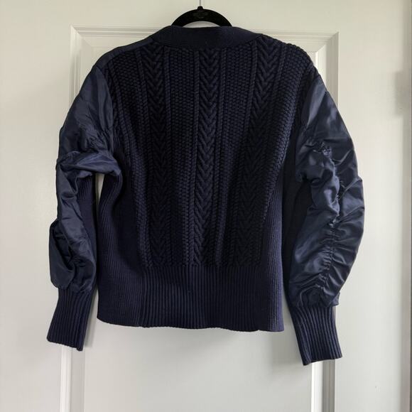 ZARA Knit Puffer Combo Cardigan Sweater - Picture 7 of 9